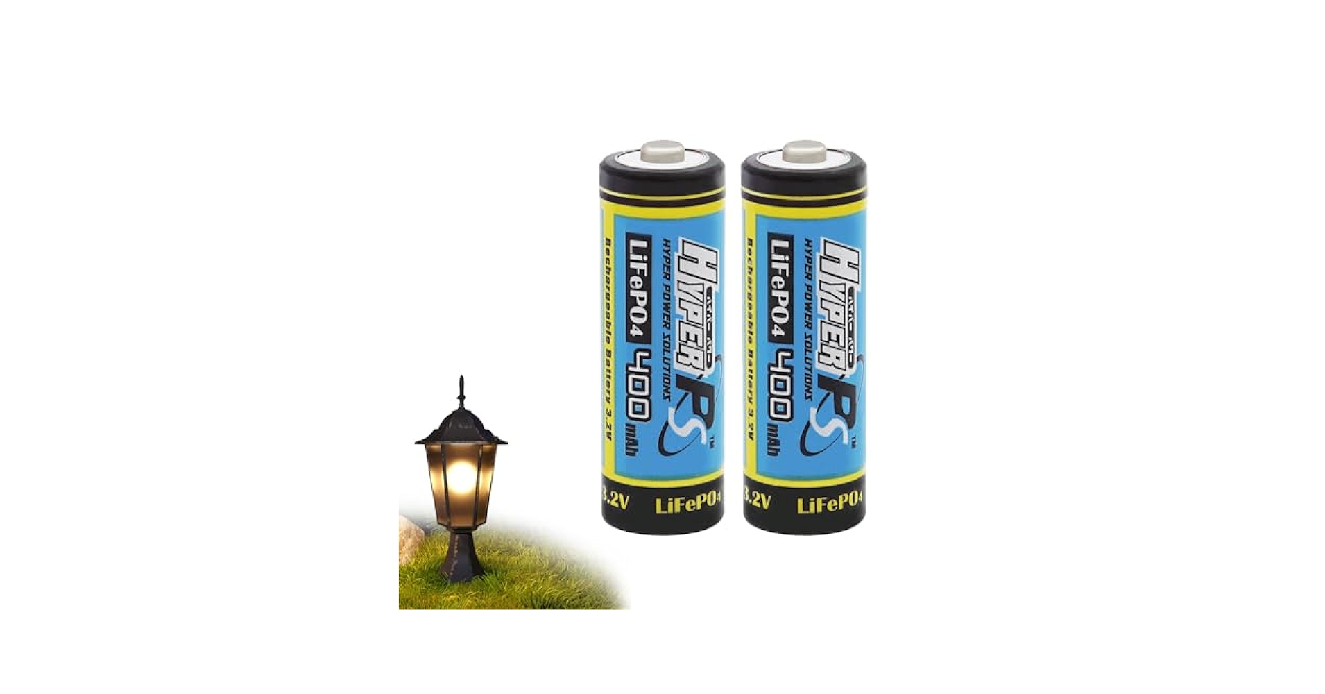 Amazon.com: HyperPS (2-Pack) 3.2V LiFePo4 14430 (14 x 43mm